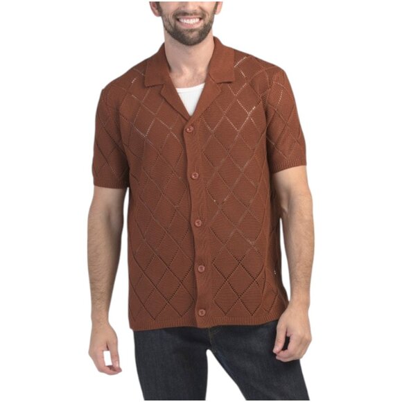 SOLITAIRE Pointelle Sweater Polo - Picture 1 of 4